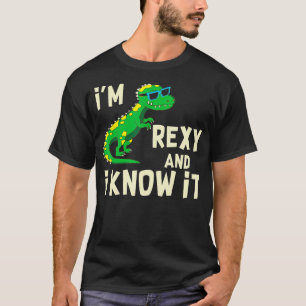 Camiseta REXY E EU CONHEÇO-O Dinossauro