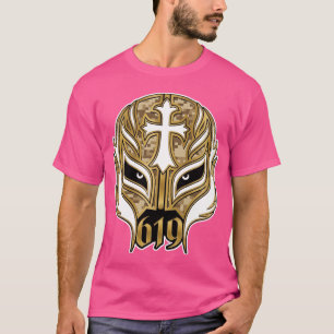 Camiseta Rey Mysterio 619 Máscara Dourada Luta Livre Luchad