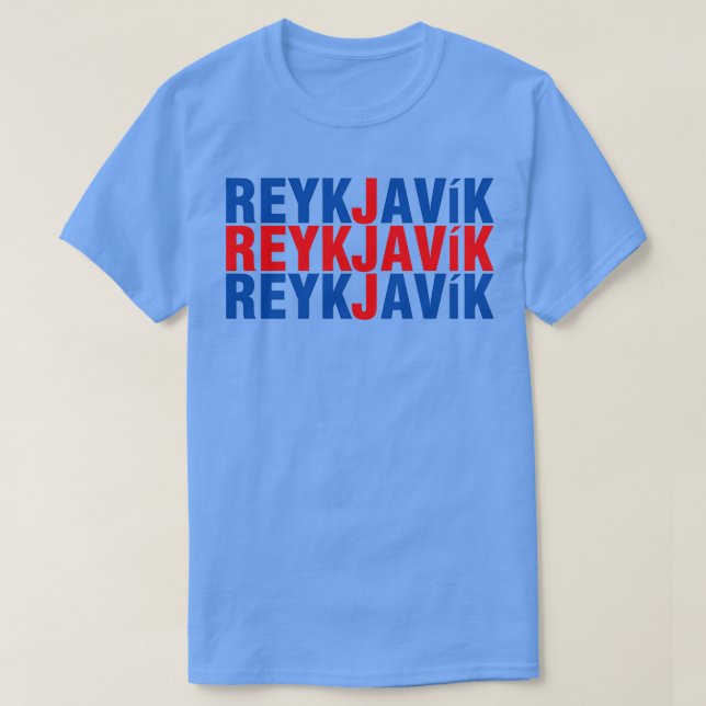Camiseta Reykjavik borg iceland (Frente do Design)