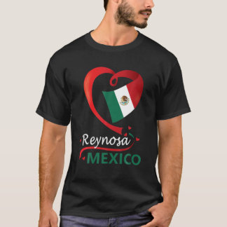 Camiseta Reynosa Tamaulipas México Sinalizador cardíaco Mex