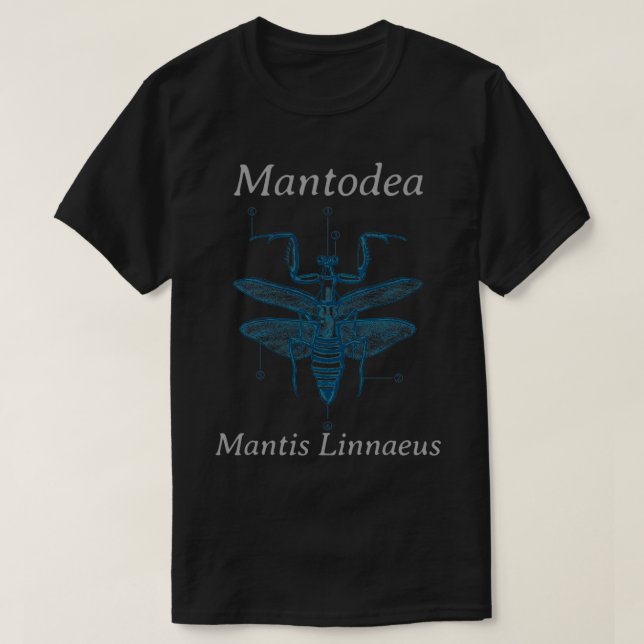 Camiseta Rezando a biologia da mantis (Frente do Design)