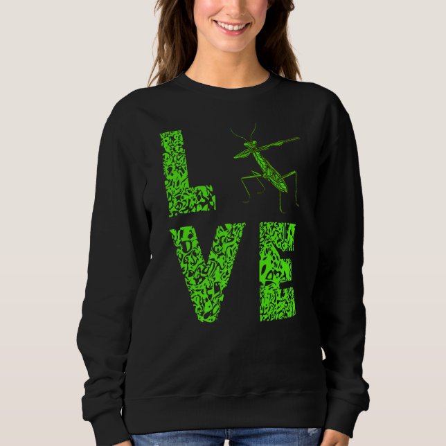 Camiseta Rezando Mantis Amor Inseto do Inseto Verde Leopard (Frente)