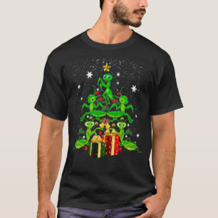 Camiseta Rezando Mantis Enfeites de natal Árvore Engraçado 