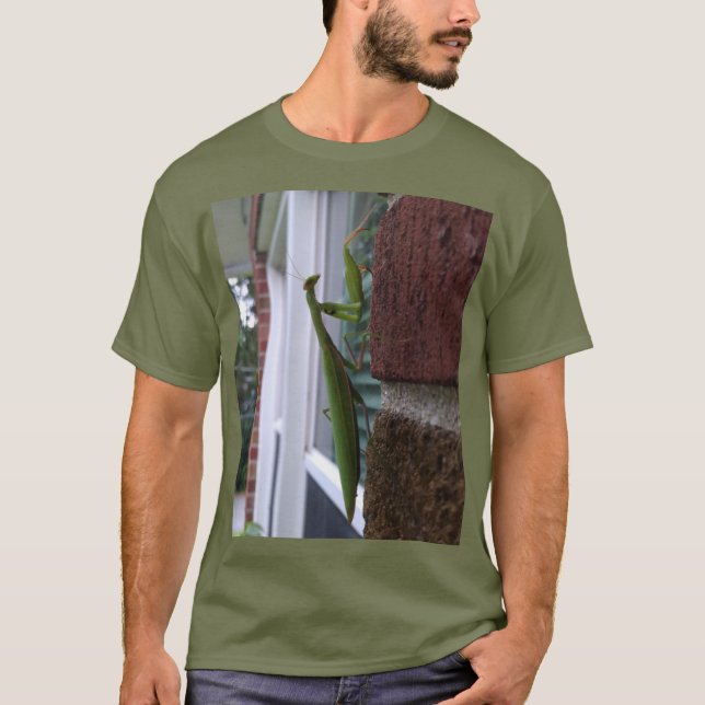 Camiseta Rezando Mantis na Parede Brick (Frente)