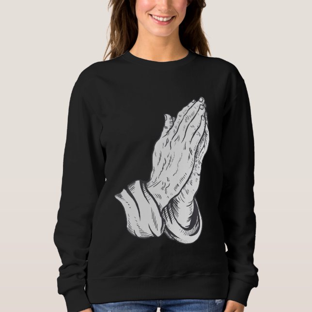 Camiseta Rezando Mãos de Jesus (Frente)