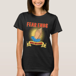 Camiseta Rezando Mãos Rezando Igreja Deus Fé Esperança Grac