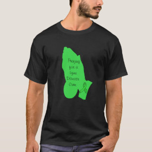 Camiseta Rezando por uma doença de Lyme Cure