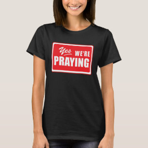 Camiseta Rezando Repetidamente Fé Religião Motivação Igreja