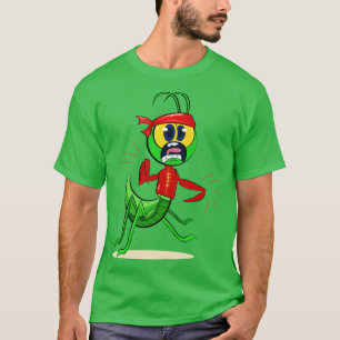 Camiseta Rezando Senhora Vestindo Tang Outfit Fazendo Tai C