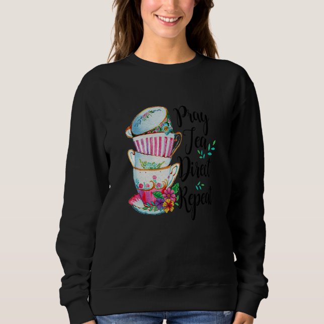 Camiseta Rezar Chá Direto Repetir Conversas Clássicas Cc (Frente)