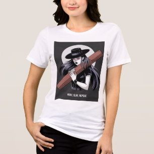 Camiseta Rezar, Escrever, Repetir Mulheres