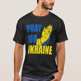 Camiseta Rezar Pela Ucrânia Eu Fico Com A Ucrânia Fl Ucrani