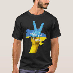 Camiseta Rezar Pela Ucrânia Para Libertar A Bandeira Da Ucr