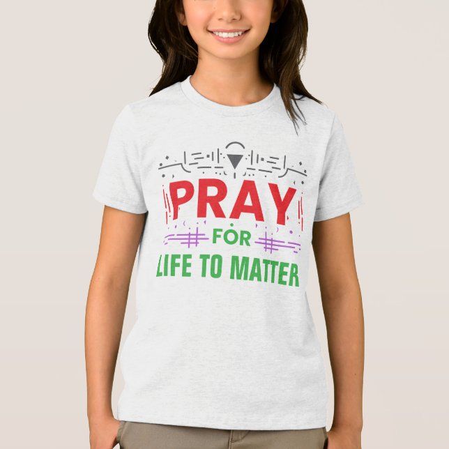 Camiseta Rezar pela Vida para Importar (Frente)