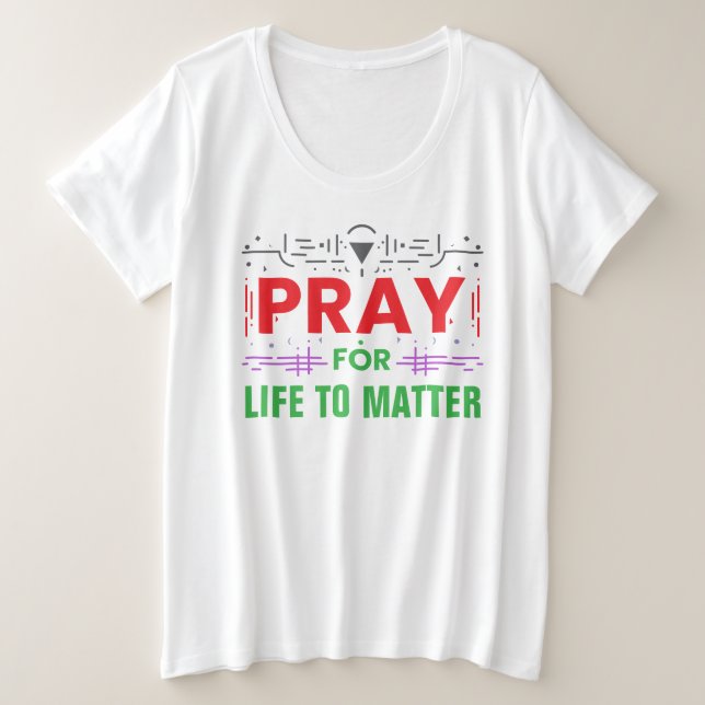 Camiseta Rezar pela Vida para Importar (Frente do Design)