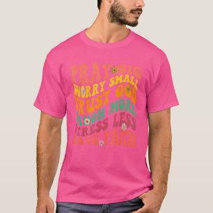 Camiseta Reze Grande Preocupação Pequena Confie Deus Ria Ma