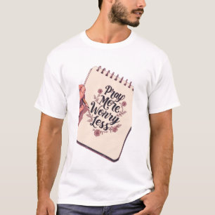 Camiseta Reze Mais, Preocupe-Se Menos - Fé Sobre o Medo