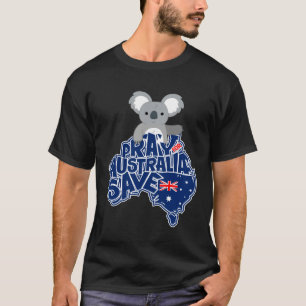 Camiseta Reze pela Austrália Chuva Salve Coala Animais Aust