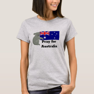 Camiseta Reze Pela Austrália Os Incêndios De Pincel Koala