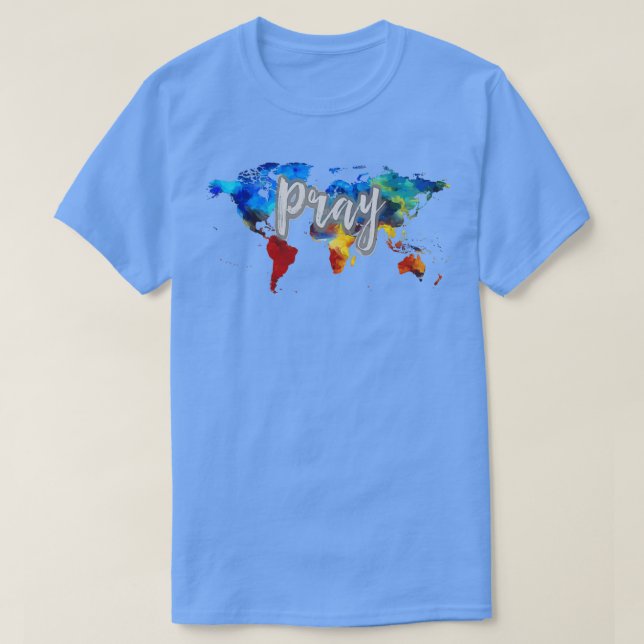 Camiseta Reze pelo Mundo (Frente do Design)