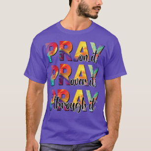 Camiseta Reze Por Ele Rezando Por Ele Através De Leopard Ch