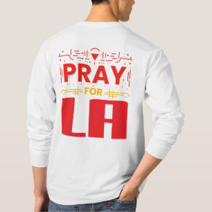 Camiseta Reze por LA • Oração por Los Angeles Almofada Deco
