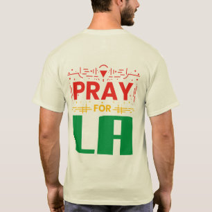 Camiseta Reze por LA • Oração por Los Angeles Almofada Deco
