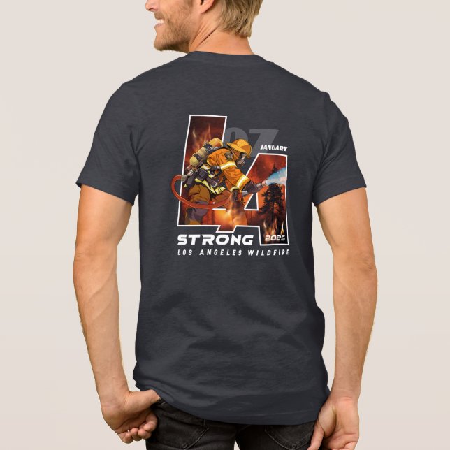 Camiseta Reze por Los Angeles | Homen (Verso)