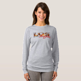 Camiseta Reze por Los Angeles | Manga Longa Feminina
