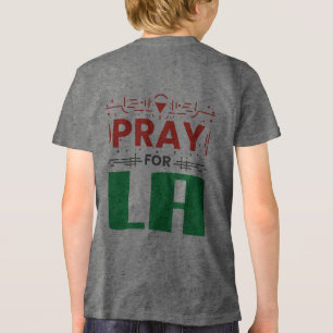 Camiseta Reze por Los Angeles. Oração pelo Travesseiro deco