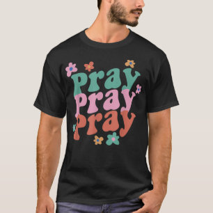 Camiseta Reze Reze Reze Reze Reze Tendy Groovy Bíblia Verse