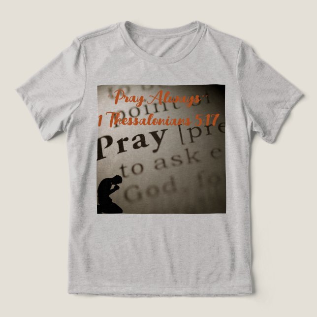 Camiseta ''Reze Sempre'' (Design frontal)