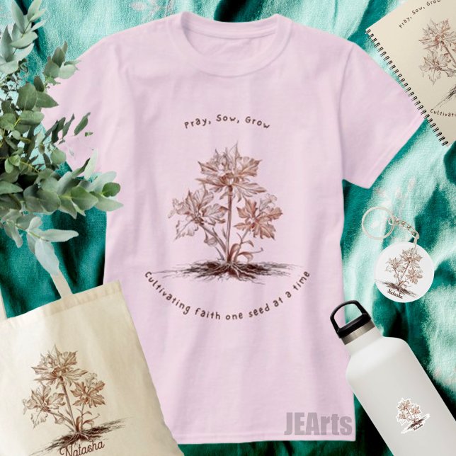 Camiseta Reze, Vaca, Cultivo, Jardinagem para Jardineiros,  (Criador carregado)