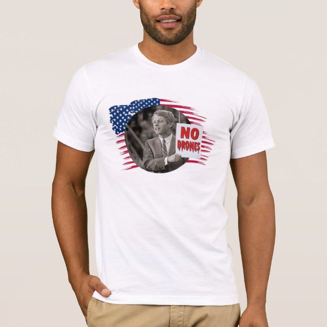 CAMISETA RFK: SEM DRONES (Frente)
