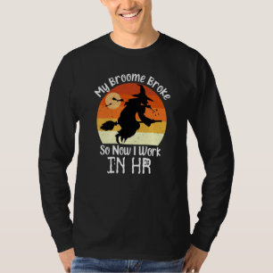 Camiseta RH Bruxa de Recursos Humanos Figurino de Halloween