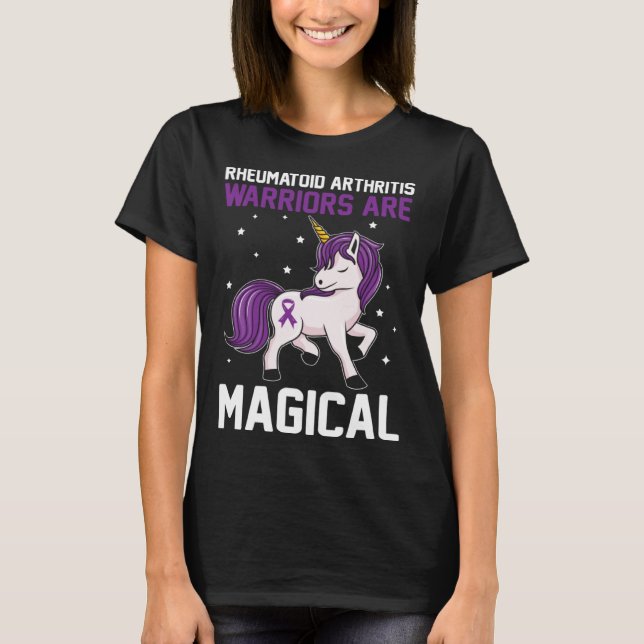 Camiseta Rheumatoid Arthritis Warriors Are Magical Awarenes (Frente)