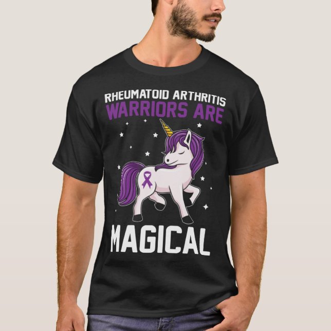 Camiseta Rheumatoid Arthritis Warriors Are Magical Awarenes (Frente)