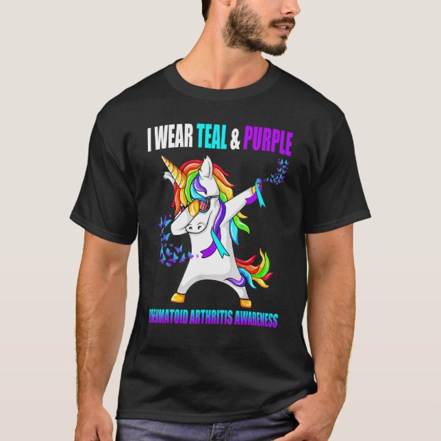 Camiseta Rheumatoide Sensibilização Fita Unicórnio (Frente)