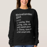 Camiseta Rhinelander Girl Wi Wisconsin Funny City Home Root<br><div class="desc">Raízes da Casa da Cidade Engraçada do Rhinelander</div>
