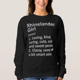 Camiseta Rhinelander Girl Wi Wisconsin Funny City Home Root
