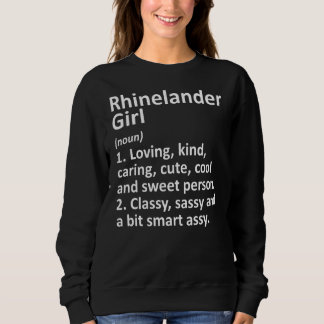 Camiseta Rhinelander Girl Wi Wisconsin Funny City Home Root