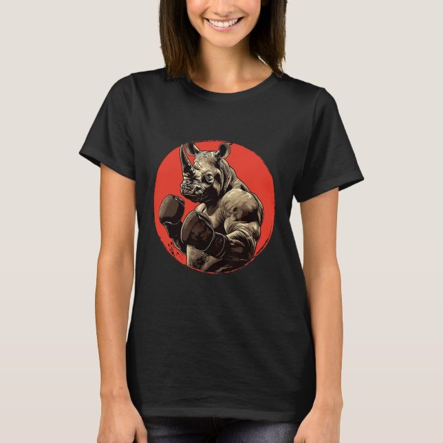 Camiseta Rhino Boxer Fighter Boxing Boxing (Frente)