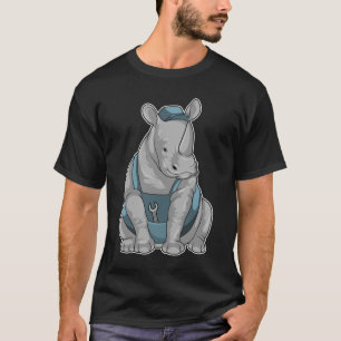 Camiseta Rhino como artesão com Wrench