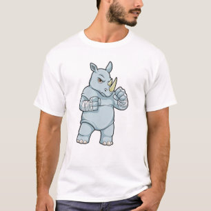 Camiseta Rhino como Boxer em Boxing