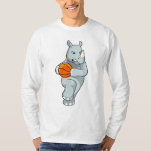 Camiseta Rhino como jogador de basquetebol