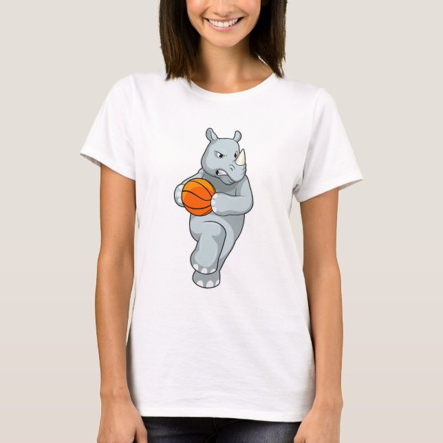 Camiseta Rhino como jogador de basquetebol (Frente)
