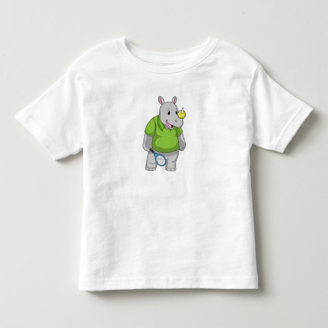 Camiseta Rhino em Tênis com Tênis de bola (Frente)