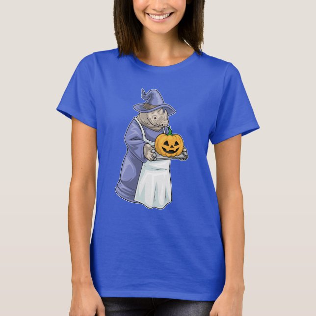 Camiseta Rhino Halloween Witch Baker (Frente)