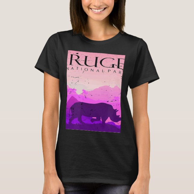 Camiseta Rhino Kruger National Park Safari Africa Big Five  (Frente)