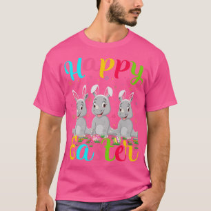 Camiseta Rhino Lover Engraçado Páscoa Coelho Rhino Feliz Ea